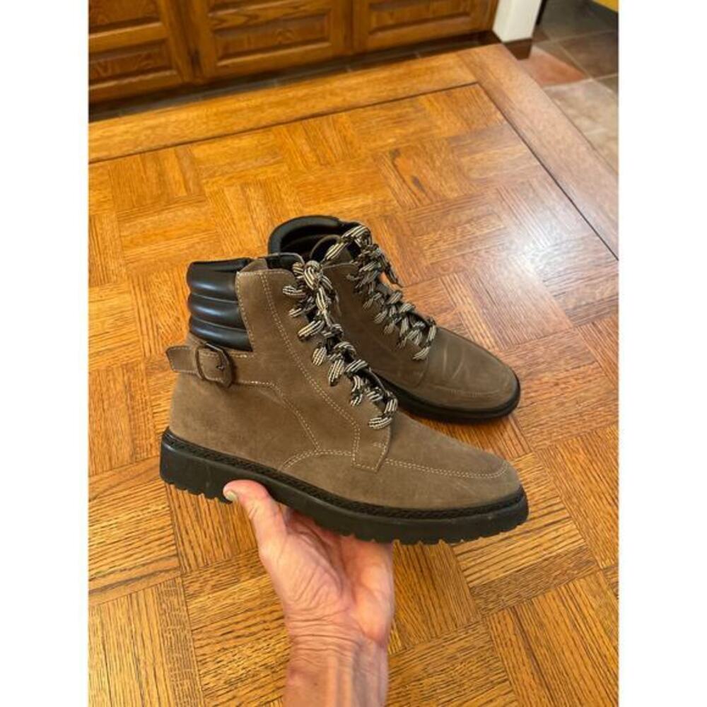 AQUATALIA MAYRA WEATHERPROOF LACE-UP MOTO BIKER BOOT size 9